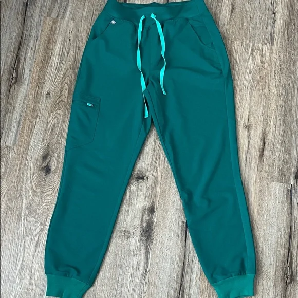 Figs Teal Jogger Scrub Pants - Picture 8 of 12